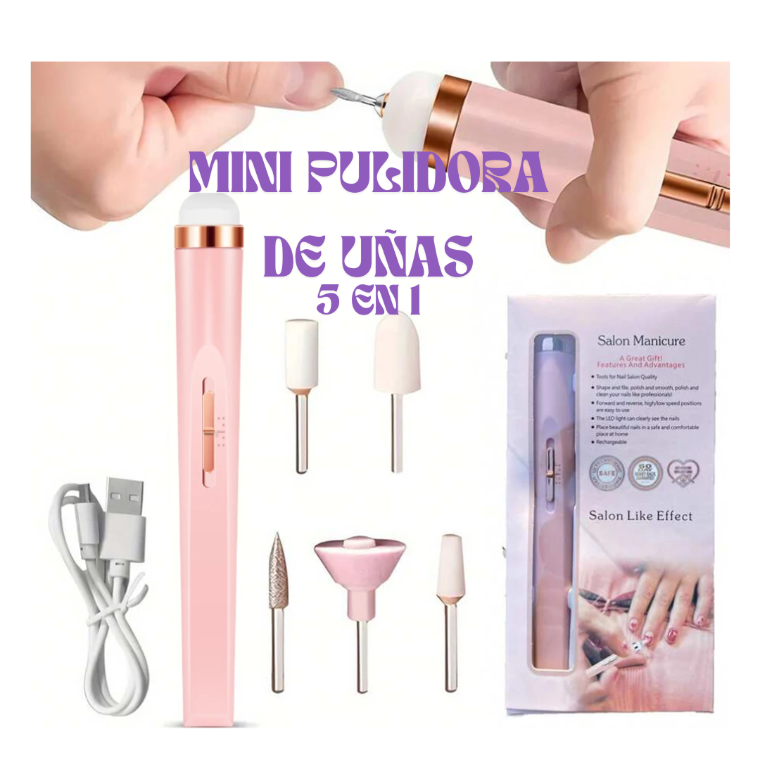 Minipulidora de uñas 5 en 1