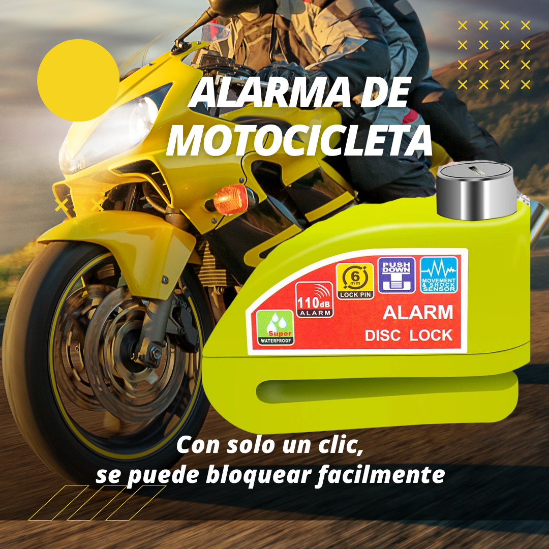 Candado alarma para disco de freno motocicletas