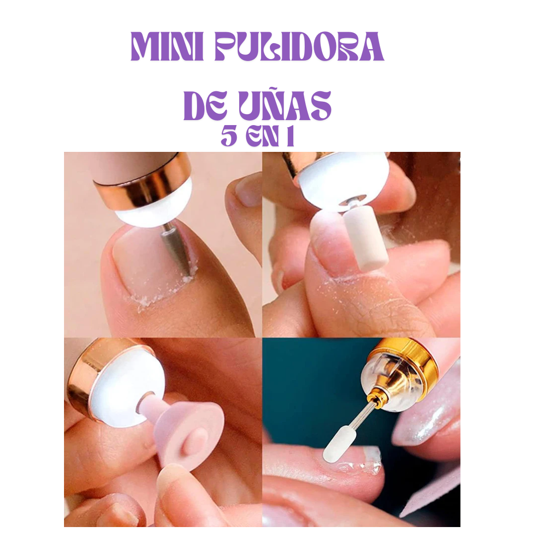 Minipulidora de uñas 5 en 1