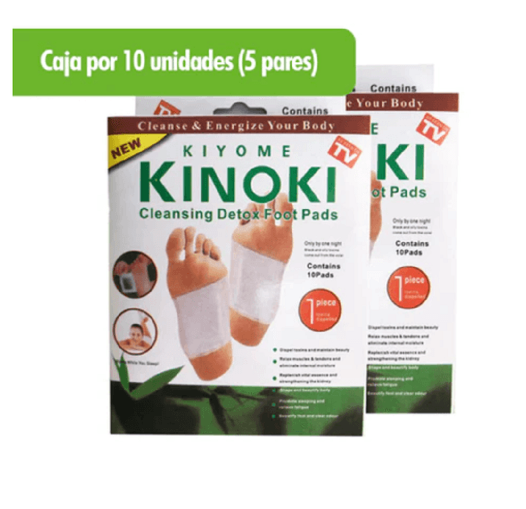 Parches desintoxicantes para pies KINOKI